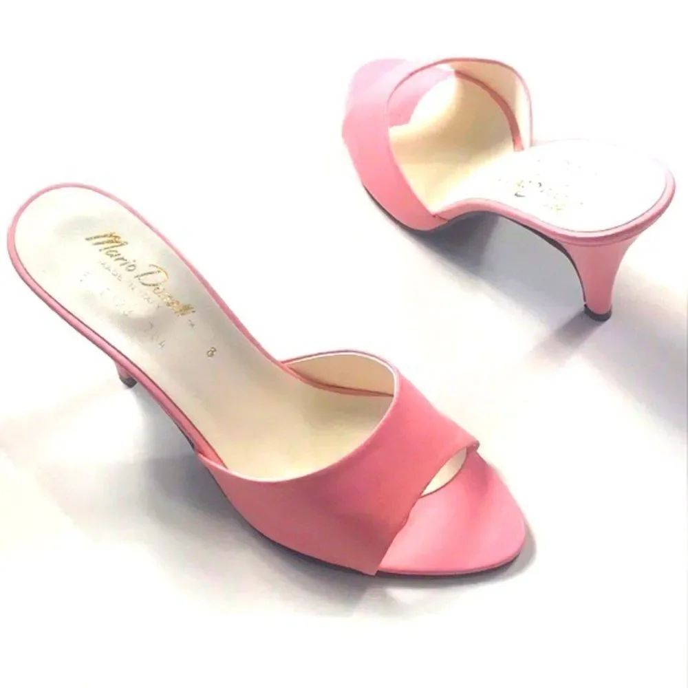 Mario Donelli Tm Made in Italy 5 0129 764 Leather Women Heels Shoes